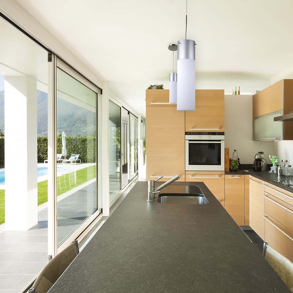 LUMINARIO INT. COLGANTE/SUSPENDIDO 8.5W/127V. PC SATINADO/OPALINO E27 SIN FOCO LIMENA  *** HAE ***