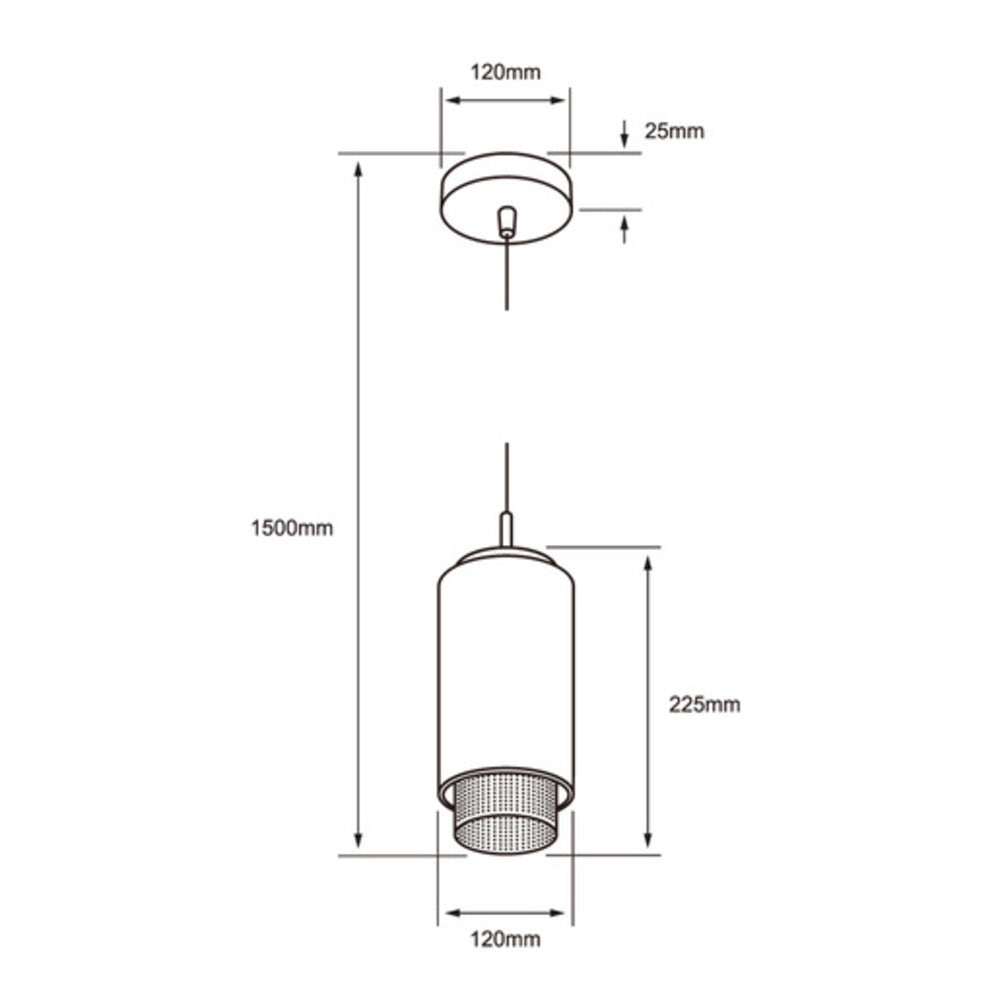 LAMPARA COLGANTE DE CRISTAL 1.50 M DE ALTURA POTENCIA MAX. 60 W 1 BASE E27 NO INCLUYE FOCO 60CTL1705MVDCT