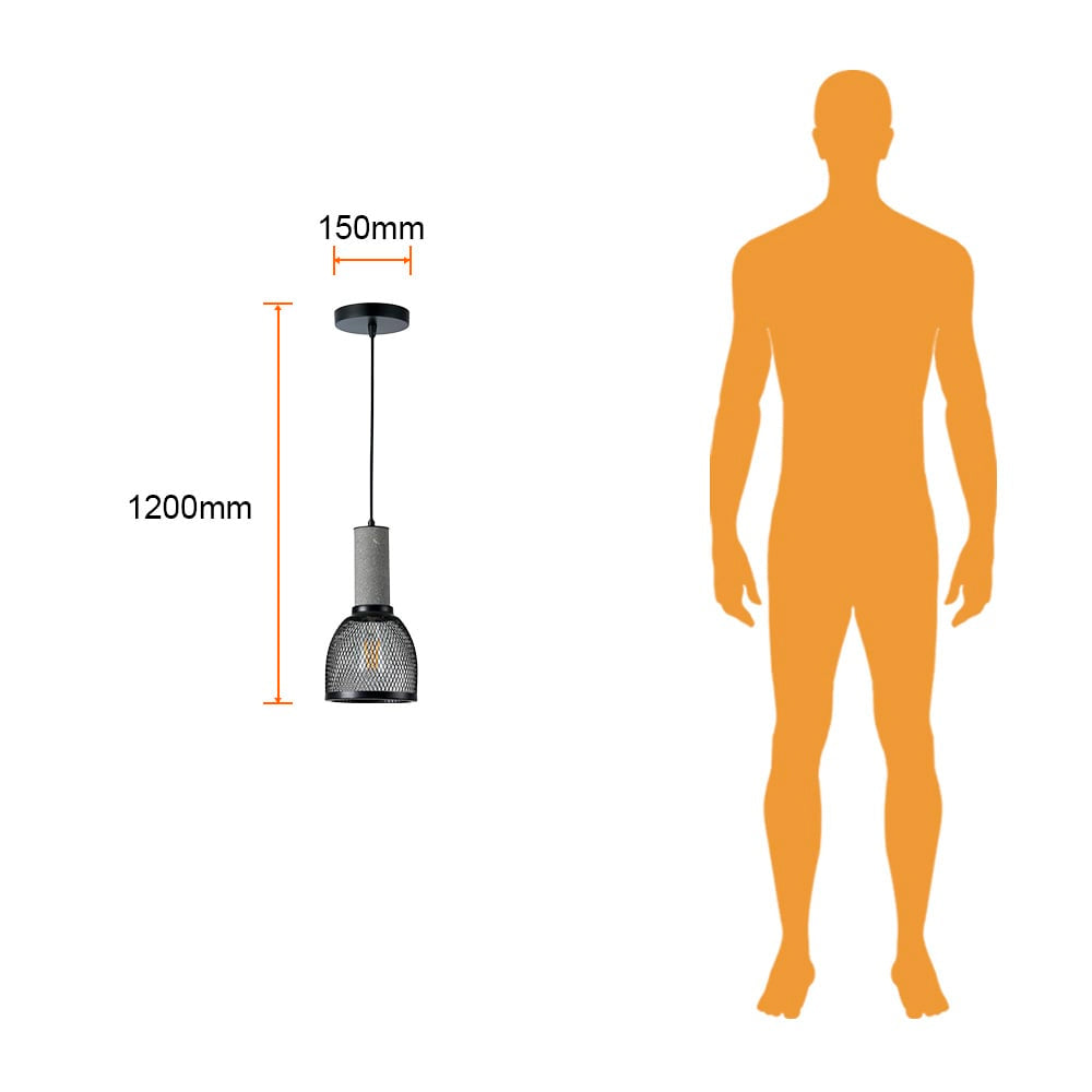 LUMINARIO S/LAMP E27 CEM