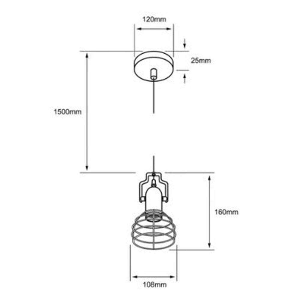 LUMINARIO INT. COLG. 8.5W/100-240V. ALUM. ACERO BRONCE ANTIGUO NEGRO KOEIA I