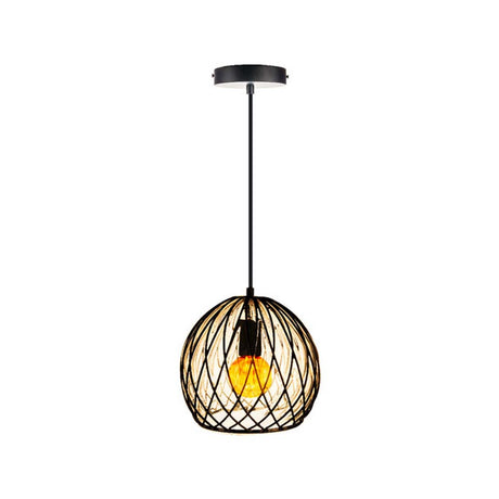 LUMINARIO INT. COLG. 8.5W/100-240V. CRISTAL ACERO NEGRO KOEIA II ***TECNOLITE HAE***