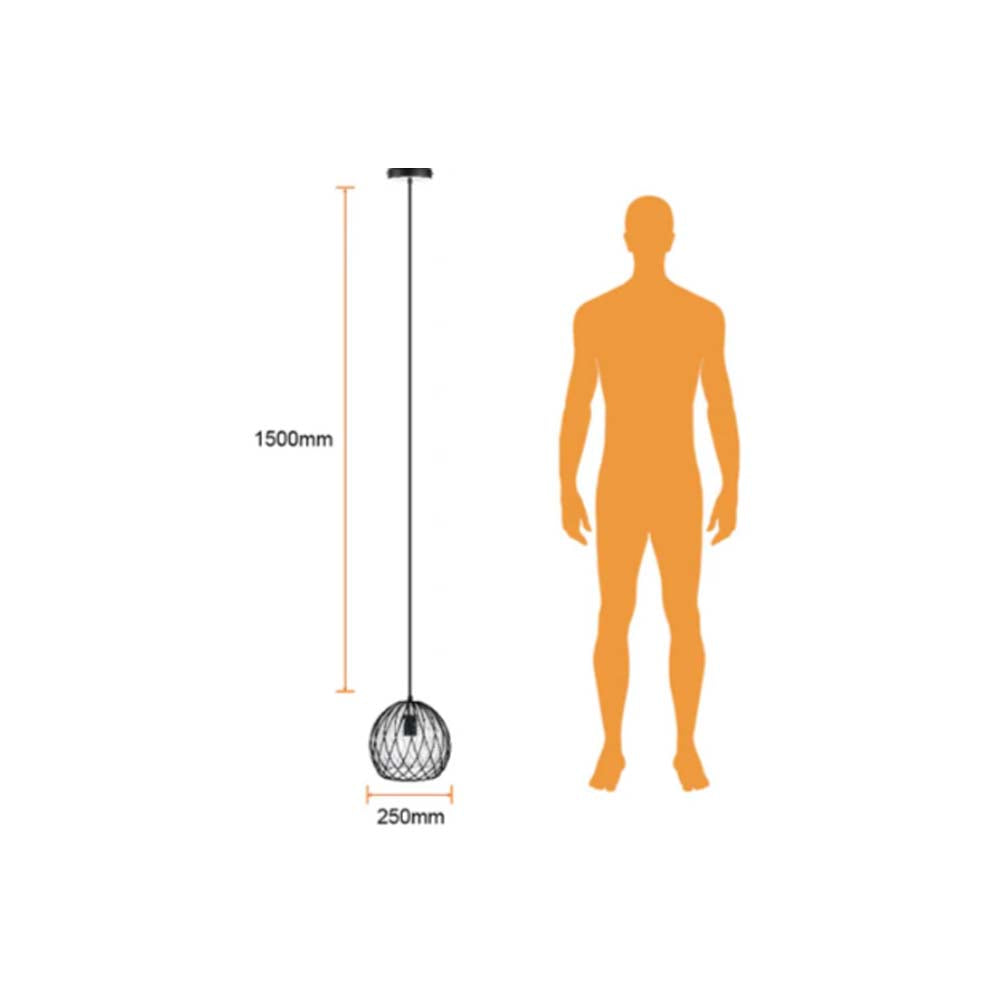 LUMINARIO INT. COLG. 8.5W/100-240V. CRISTAL ACERO NEGRO KOEIA II ***TECNOLITE HAE***