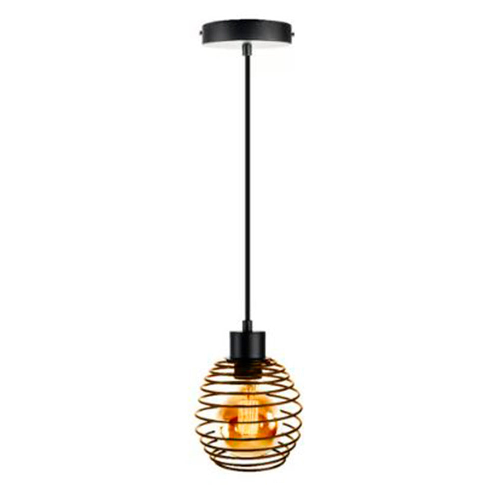 LAMPARA COLGANTE DE METAL 1.50 M DE ALTURA POTENCIA MAX. 60 W 1 BASE E27 NO INCLUYE FOCO 60CTL6127MVN