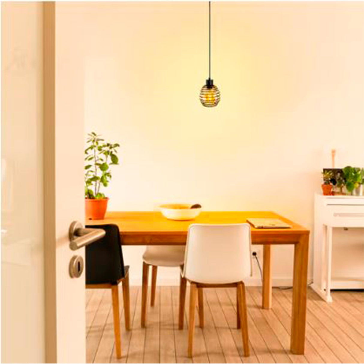 LUMINARIO INT. COLG. 8.5W/100-240V. ACERO NEGRO KITAL II