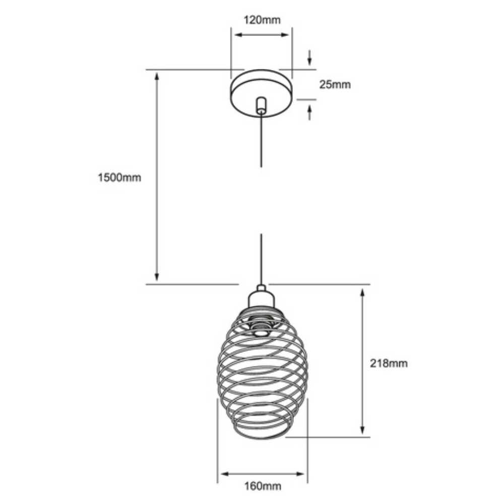 LUMINARIO INT. COLG. 8.5W/100-240V. ACERO NEGRO KITAL III