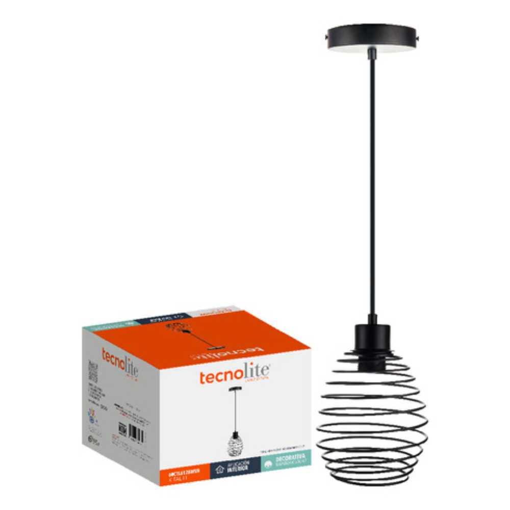 LUMINARIO INT. COLG. 8.5W/100-240V. ACERO NEGRO KITAL III