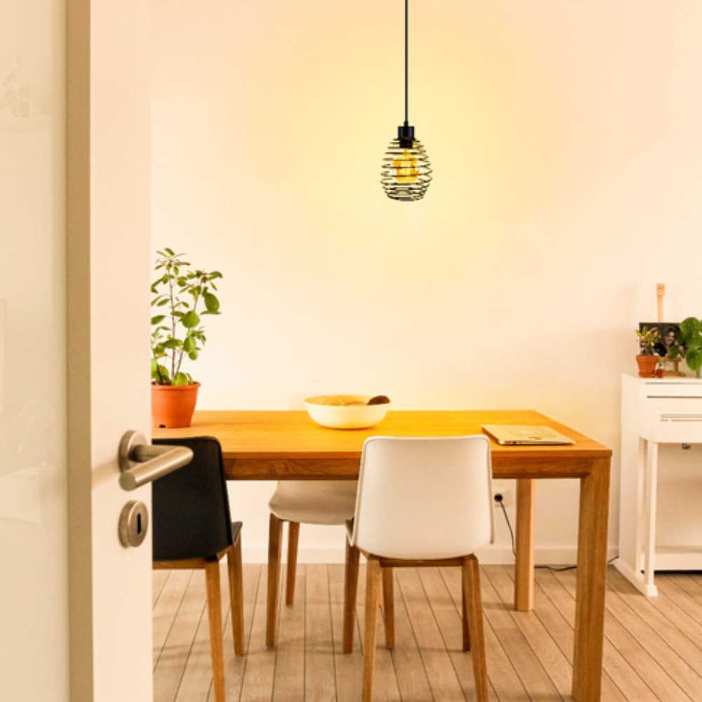 LUMINARIO INT. COLG. 8.5W/100-240V. ACERO NEGRO KITAL III