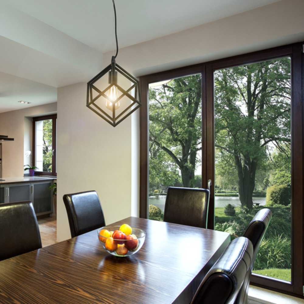 COLGANTE METÁLICO MERAK TECNOLITE 1.83 METROS DE ALTURA POTENCIA MÁXIMA 60W BASE E27 NO INCLUYE FOCO