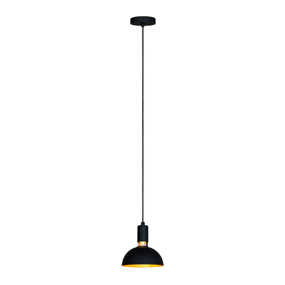 LUMINARIO INT SUSP S/L 100-240V E27 NEGRO