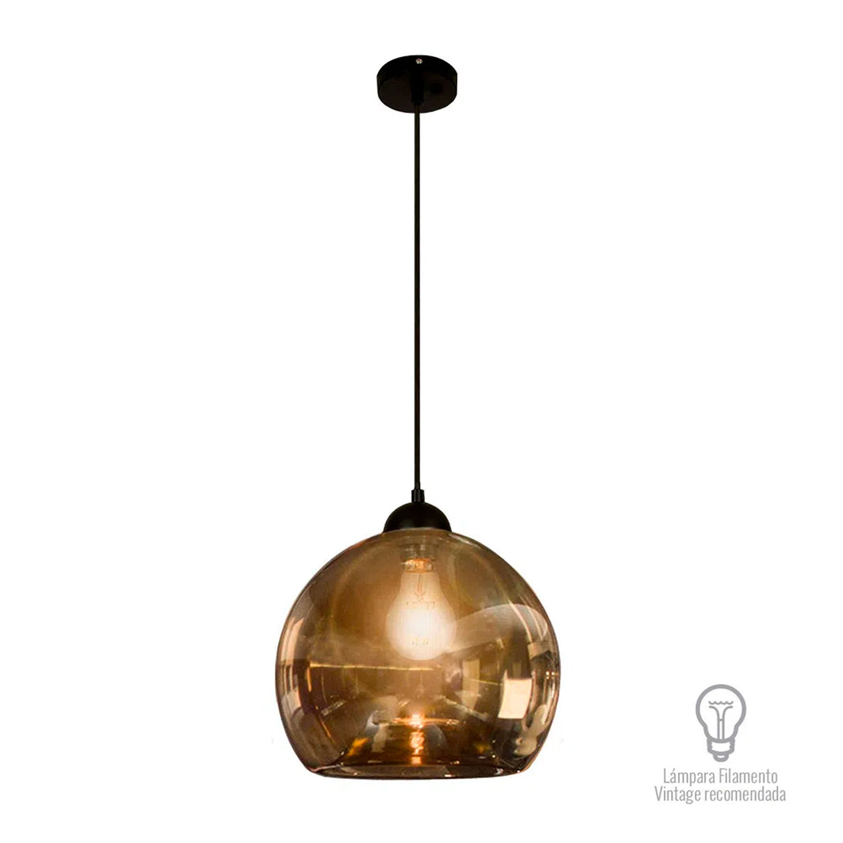 COLGANTE DE CRISTAL ATENEA TECNOLITE 1.50 METROS DE ALTURA POTENCIA MÁXIMA 60W BASE E27 NO INCLUYE FOCO