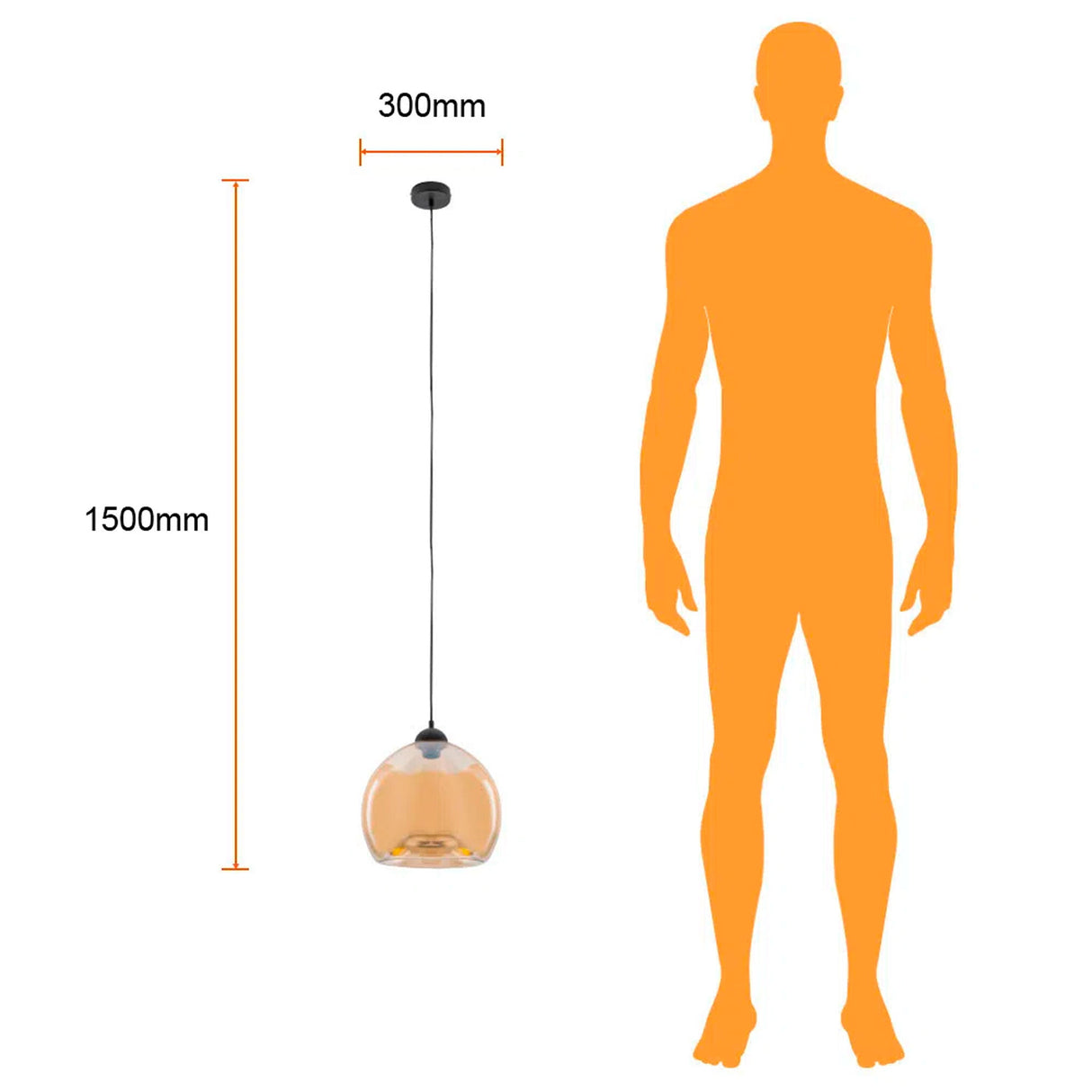 COLGANTE DE CRISTAL ATENEA TECNOLITE 1.50 METROS DE ALTURA POTENCIA MÁXIMA 60W BASE E27 NO INCLUYE FOCO