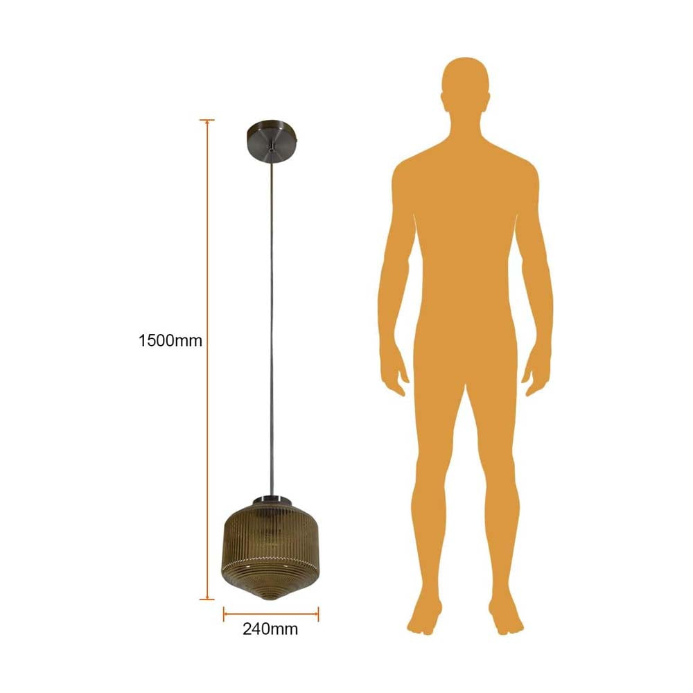 COLGANTE DE CRISTAL TECNOLITE LARAWAG 1.5M DE ALTURA BASE E27 NO INCLUYE FOCO *** HAE ***