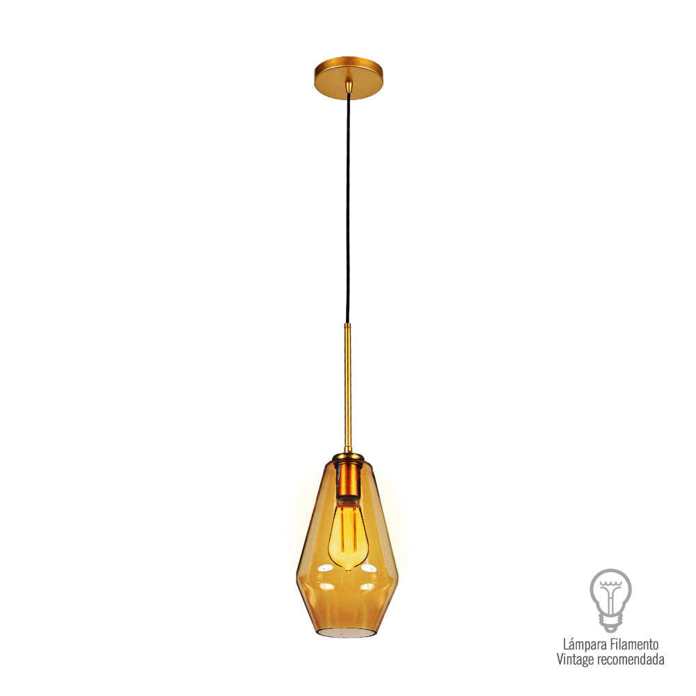 COLGANTE DE CRISTAL LILII TECNOLITE 1.35 METROS DE ALTURA POTENCIA MÁXIMA 60W BASE E27 NO INCLUYE FOCO *** EXHIBIDO ***