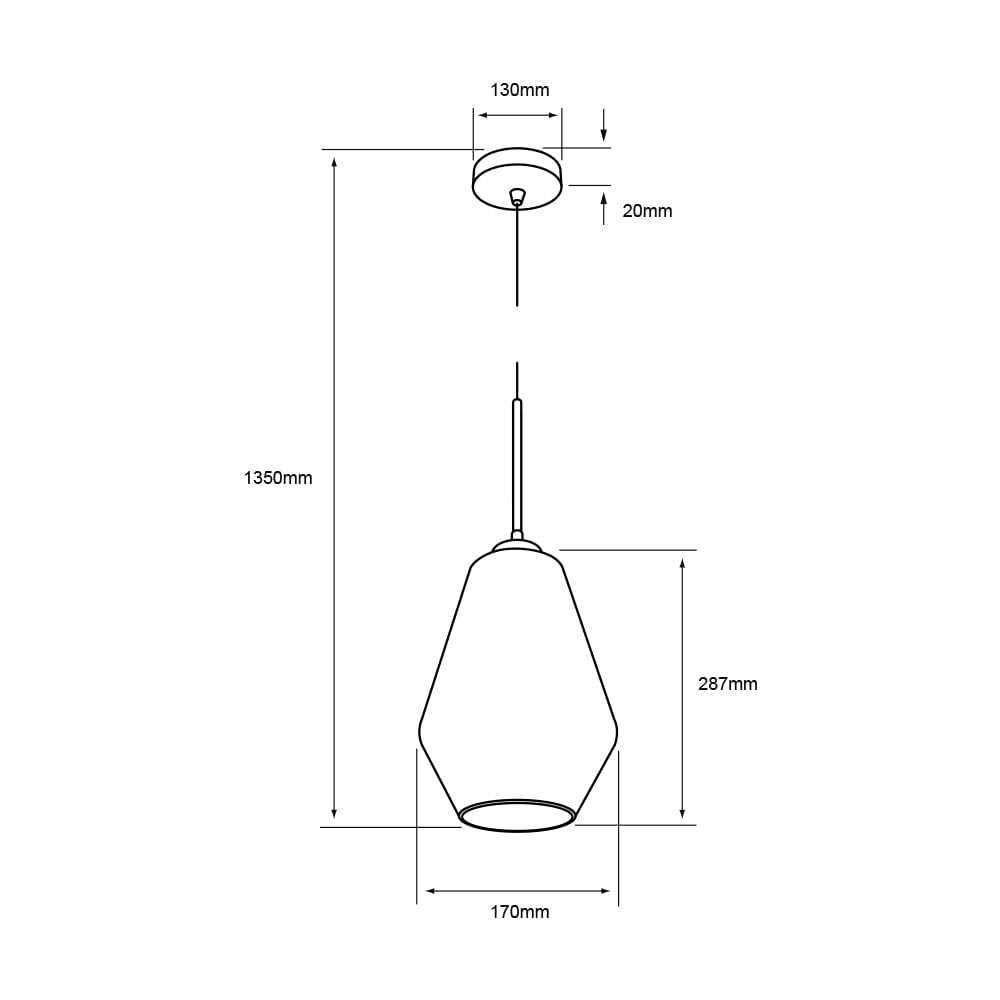 COLGANTE DE CRISTAL LILII TECNOLITE 1.35 METROS DE ALTURA POTENCIA MÁXIMA 60W BASE E27 NO INCLUYE FOCO *** EXHIBIDO ***