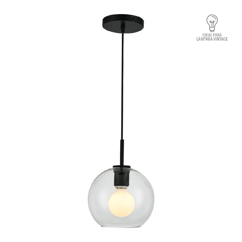 LUM S/L INT SUS 100-240V IP20 NEGRO CORDELIA I ***TECNOLITE HAE***