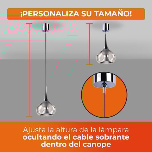 LAMPARA DE INTERIOR COLGANTE DE 60W COLUMBIA I TECNOLITE