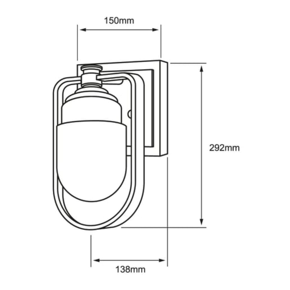 LUM EXT SP MURO S/LAMPARA 127V NGO MIRANDA ***TECNOLITE HAE***