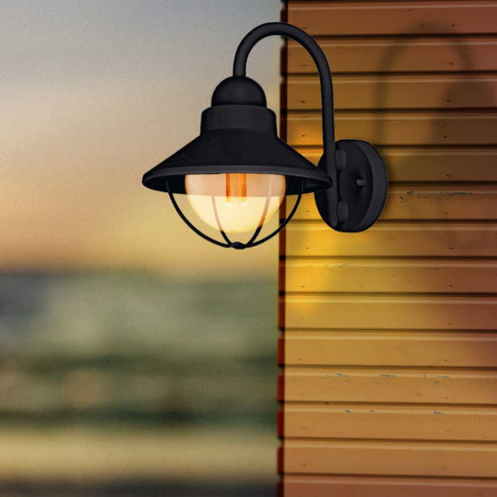 FAROL DE EXTERIOR AURIGA TECNOLITE PARA SOBREPONER BASE E27 NEGRO