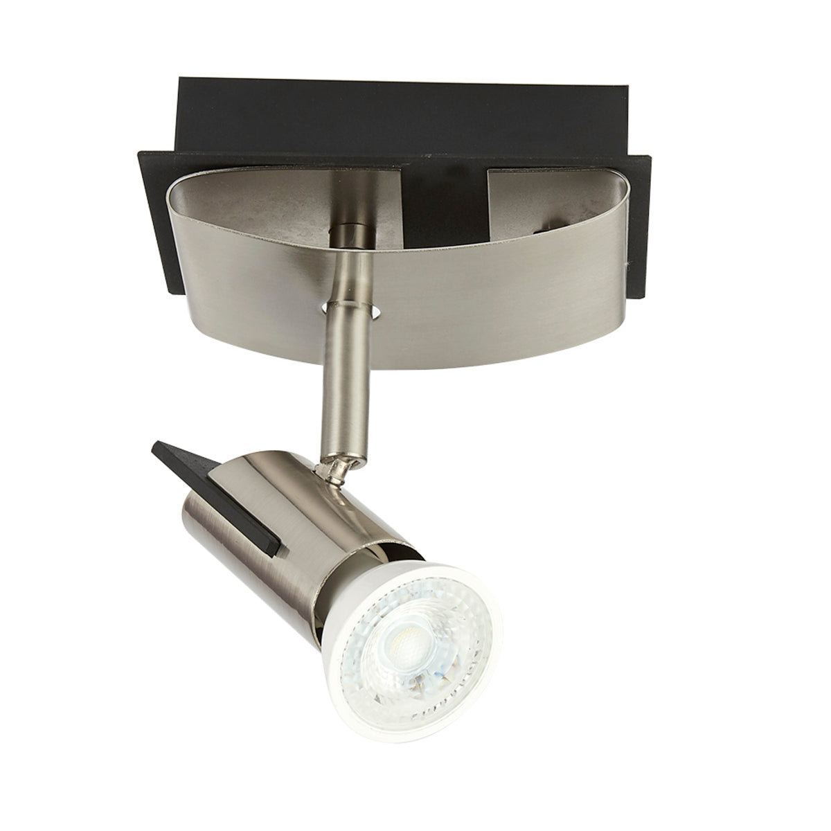 LUM. SOBREP. INT. TECHO/PARED 3X50W/100-127V. GU10 SATIN/NEGRO S/LAMPARAS CAMENARO ***TECNOLITE HAE***