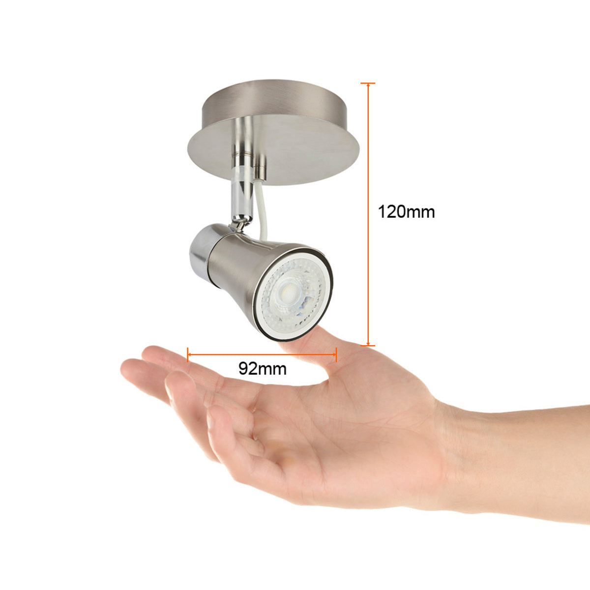 LUM P/SOBREP EN TECHO 50W MAX 100-127V GU10 ***TECNOLITE HAE***