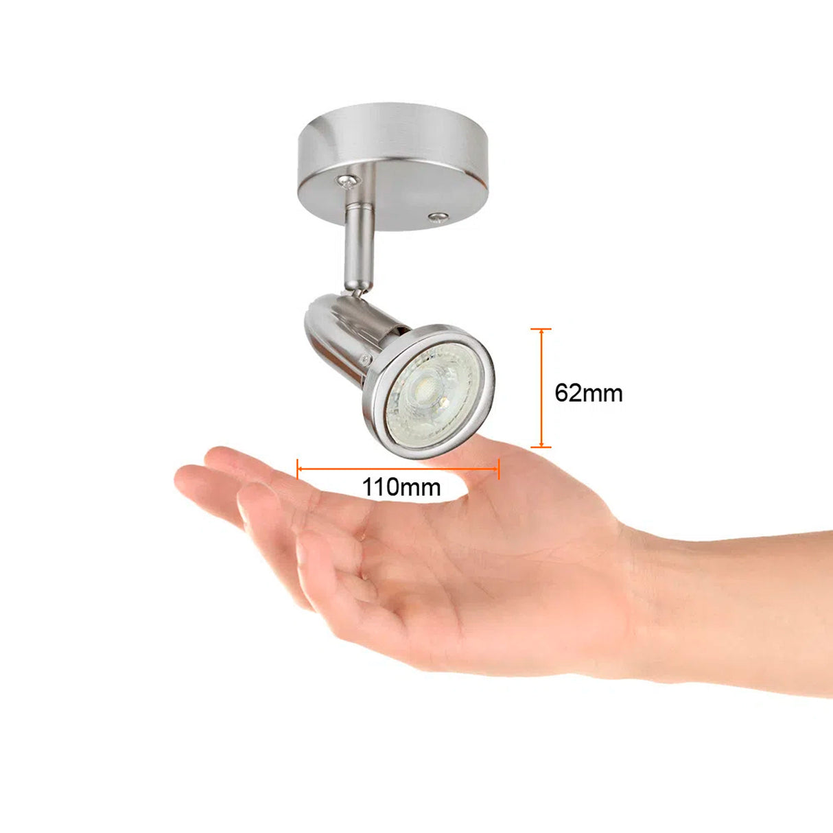 LÁMPARA DE INTERIOR BOLOGNIA TECNOLITE SPOT DIRIGIBLE BASE GU10 NO INCLUYE FOCO