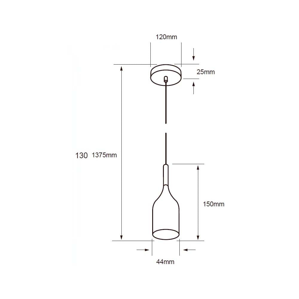 COLGANTE DE DECORATIVO TECNOLITE CUBIERTA DE HIERRO BASE E27 NEGRO