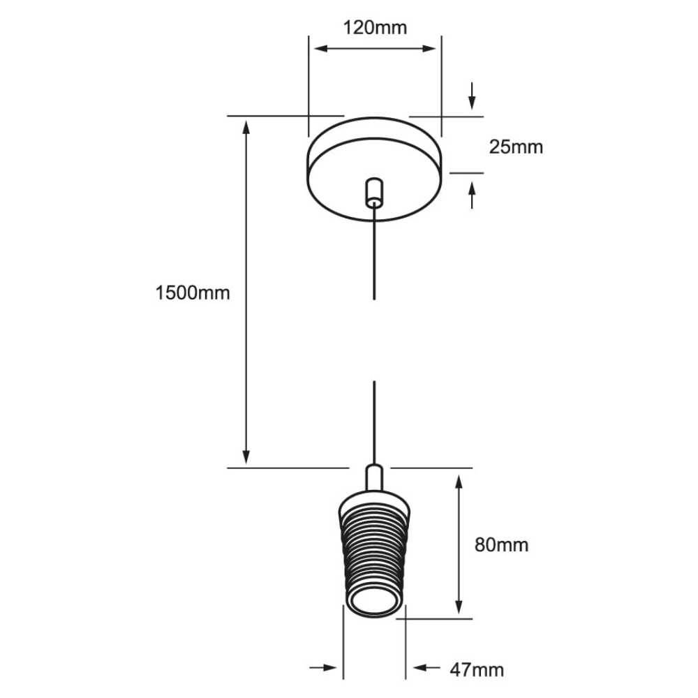 SOCKET COLGANTE METALICO ORO 1.50 M DE ALTURA POTENCIA MAX. 60 W BASE E27 NO INCLUYE FOCO