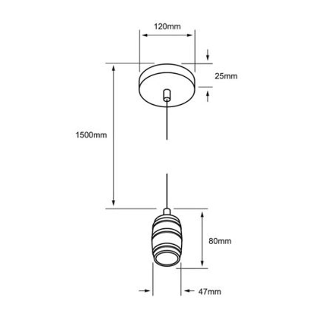 SOCKET COLGANTE METALICO SATINADO 1.50 M DE ALTURA POTENCIA MAX. 60 W BASE E27 NO INCLUYE FOCO 60SOCK113MVE27S
