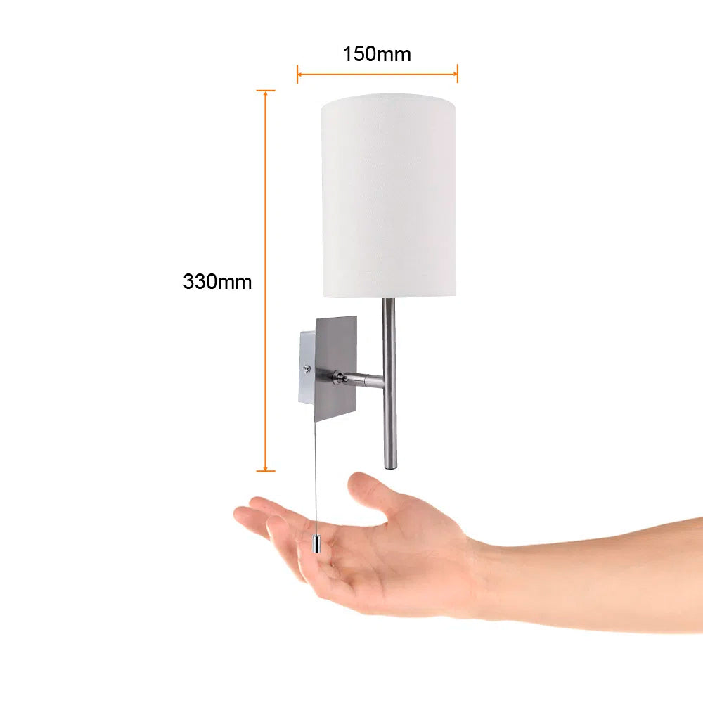 LAMPARA DE PARED ARBOTANTE TELA POTENCIA MAX. 60 W 1 BASE E27 SOBREPONER NO INCLUYE FOCO