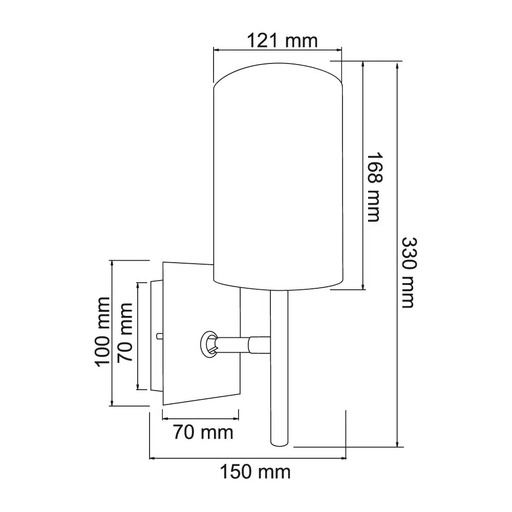 LAMPARA DE PARED ARBOTANTE TELA POTENCIA MAX. 60 W 1 BASE E27 SOBREPONER NO INCLUYE FOCO