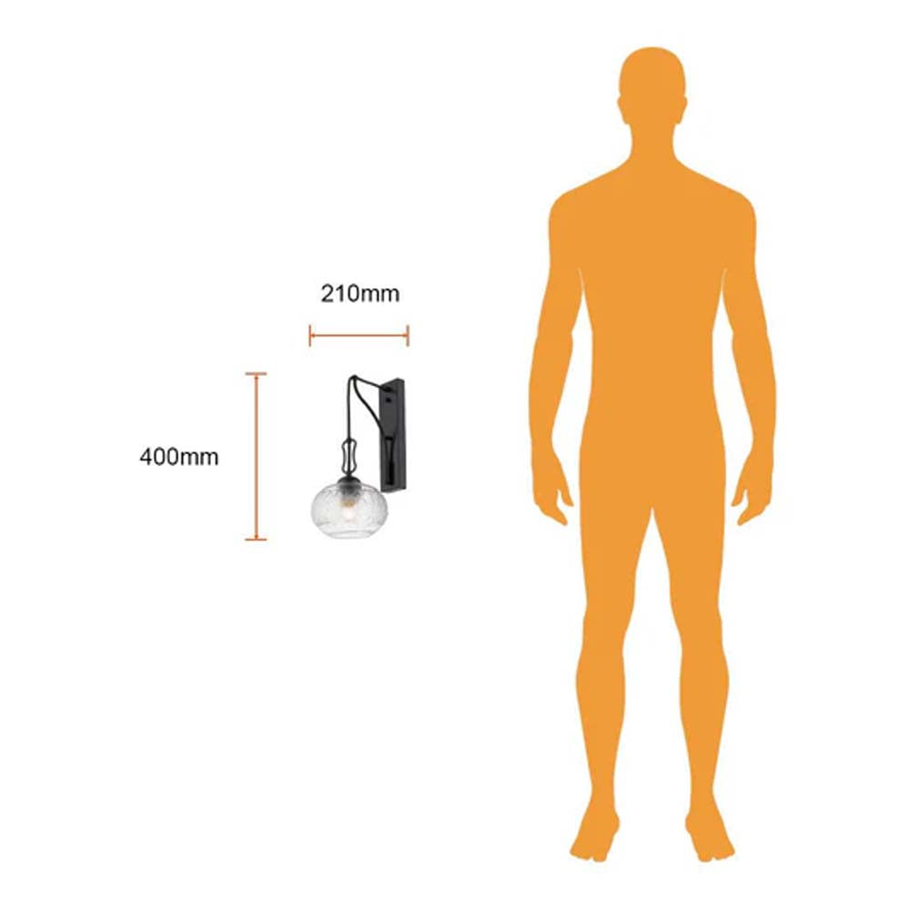 LÁMPARA DE PARED TECNOLITE DIADEM V PARA SOBREPONER EN MURO BASE E27 ***TECNOLITE HAE***