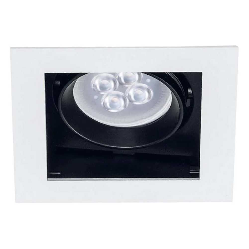 LÁMPARA DE INTERIOR EMPOTRABLE ALICANTE TECNOLITE BASE GX5.3 DIRIGIBLE BLANCO