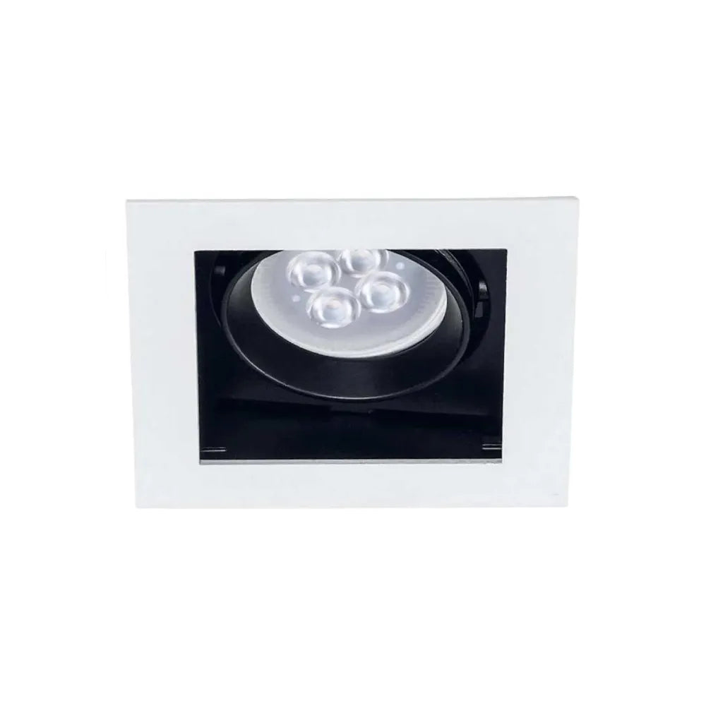 LAMPARA EMPOTRABLE DOWNLIGHT DIRIGIBLE POTENCIA MAX. 60 W BASE GX5.3/GU10 NO INCLUYE FOCO 60YD4001MVB