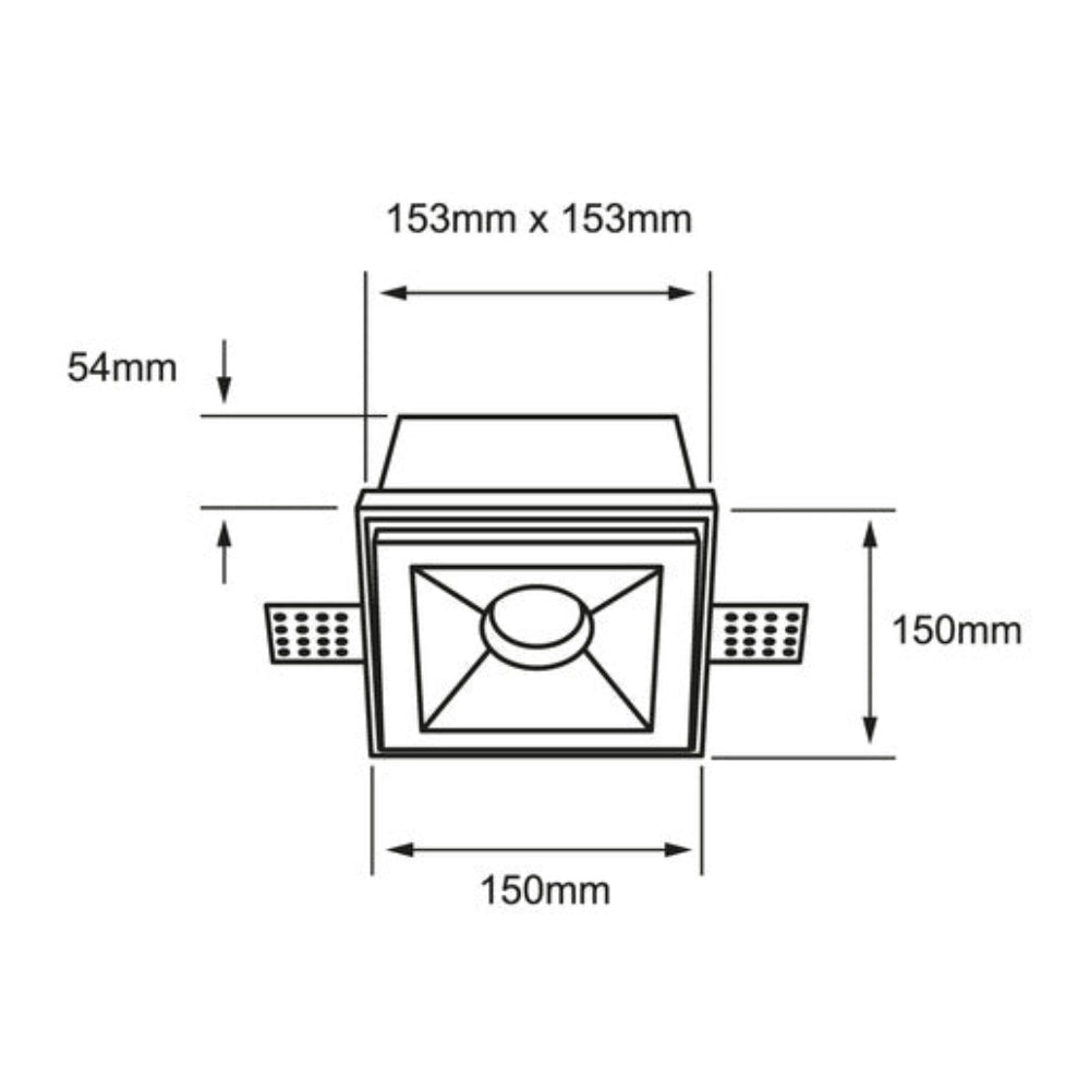 LÁMPARA EMPOTRABLE TECNOLITE CHALAWAN I CON EMPOTRADO OCULTO BASE GX5.3 FOCO MR16 NO INCLUIDO ***TECNOLITE HAE***