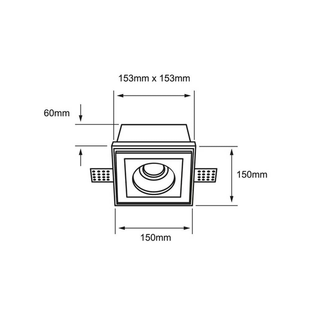 LAMPARA EMPOTRAR OCULTA MR16 GX5.3 NO INCLUYE FOCO CHALAWAN II ***TECNOLITE HAE***