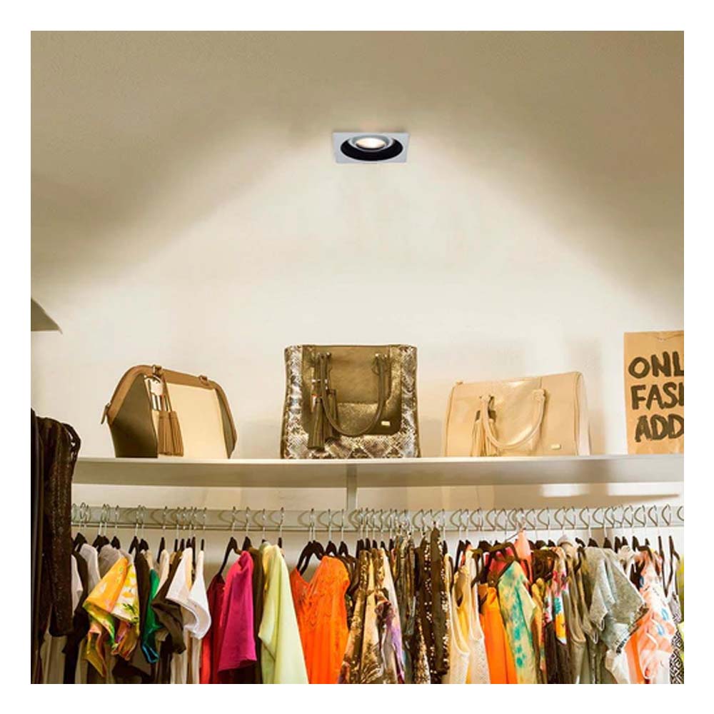 LUMINARIO INT. EMPOTRAR 6W. GX5.3 NO INCLUYE FOCO ALASIA II ***TECNOLITE HAE***