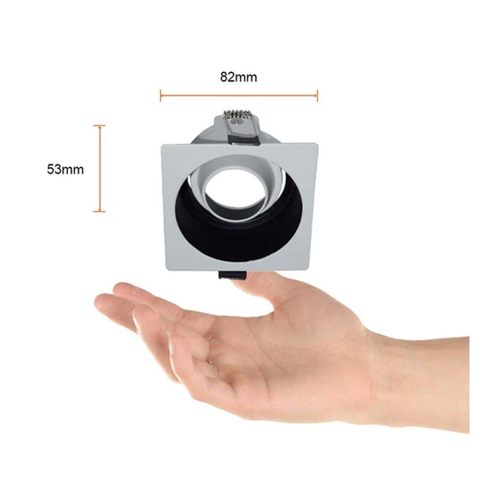 LUMINARIO INT. EMPOTRAR 6W. GX5.3 NO INCLUYE FOCO ALASIA II ***TECNOLITE HAE***