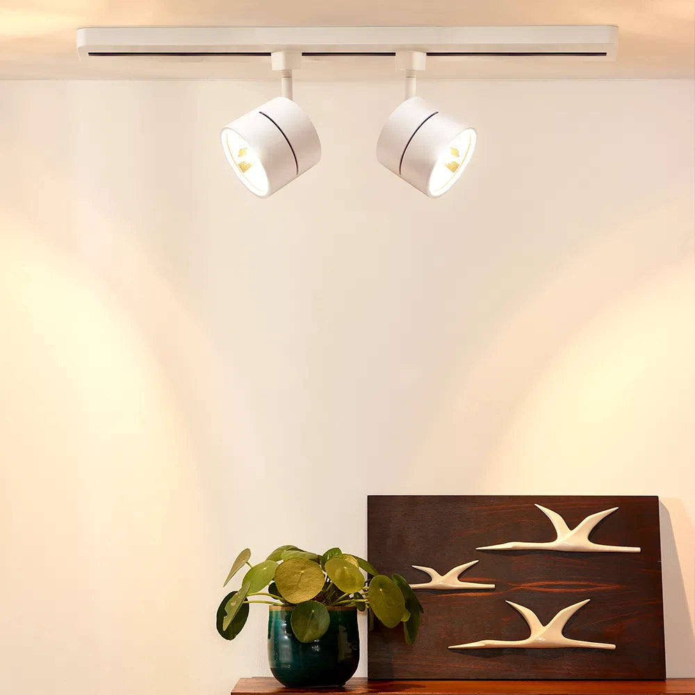 LÁMPARA DE INTERIOR TECNOLITE AVOIR SPOT PARA RIEL BASE G53 BLANCO