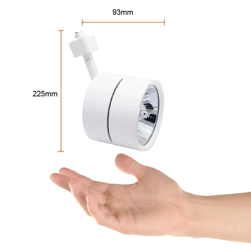 LÁMPARA DE INTERIOR TECNOLITE AVOIR SPOT PARA RIEL BASE G53 BLANCO