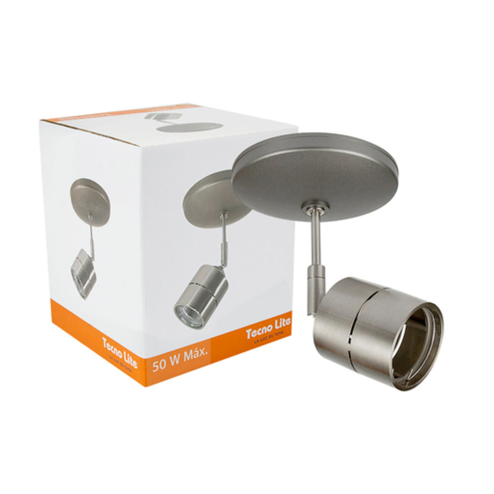 LAMPARA SPOT DE SOBREPONER DIRIGIBLE POTENCIA MAX. 50 W BASE GU10 FOCO GU10 NO INCLUIDO 60YSN368LMVS