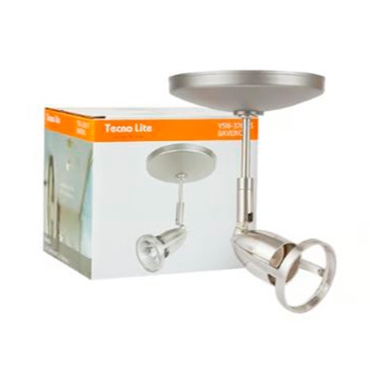 LUMINARIO INT ACENTO SPOT SOBREPONER 6W 100-240V GU10 SATINADO BAVENO