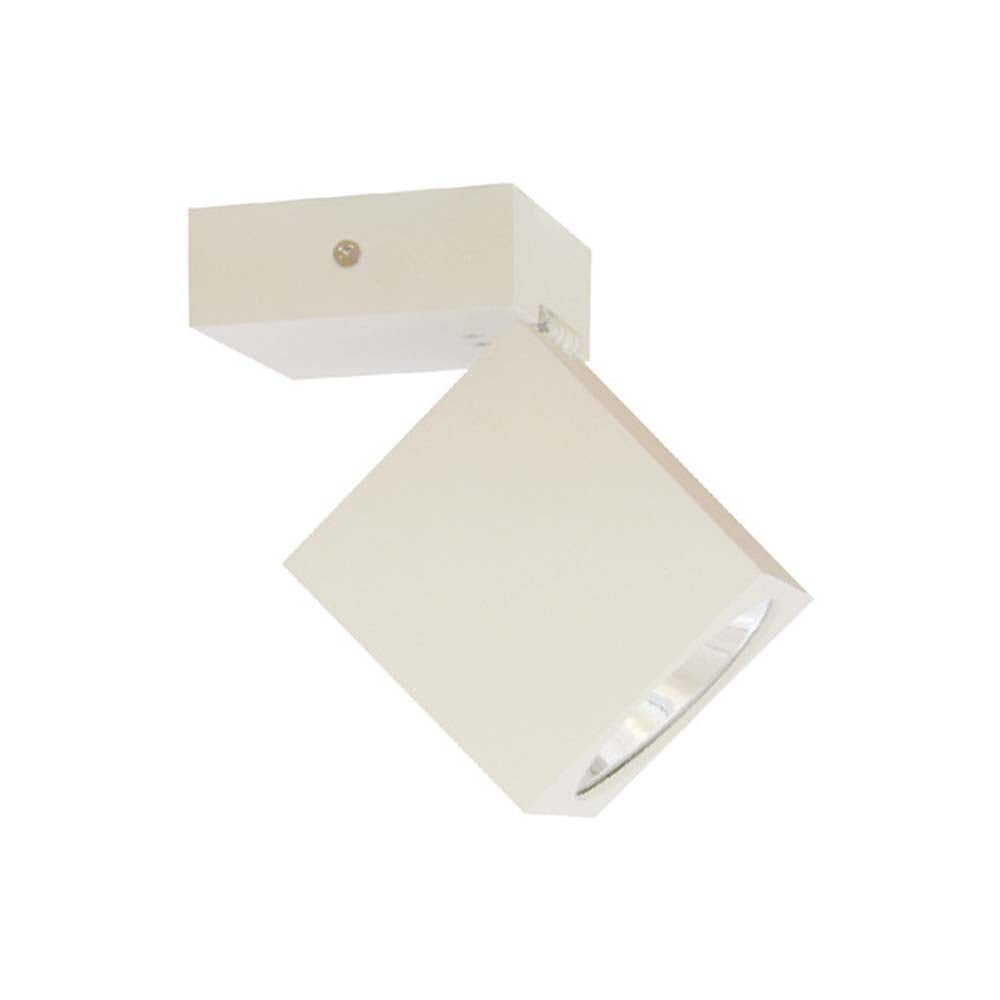 LUMINARIO LED SOBREP. TECHO 6W/100-240V. GX5.3 ALUMINIO BLANCO ALNASI II***HAE2025***