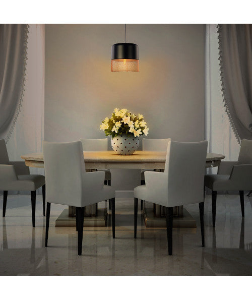 INTERIOR DEC SUSPENDIDOS 100-240V E27 RUKBAT *NO INCLUYE LAMPARA* *** EXHIBIDO ***