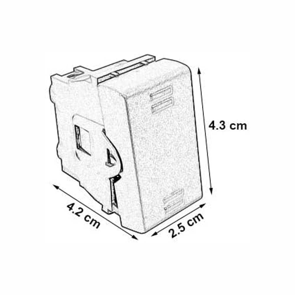 INTERRUPTOR 3 VIAS 16A/250V. NEGRO MODULOS LEVITON X11-INTER-CON