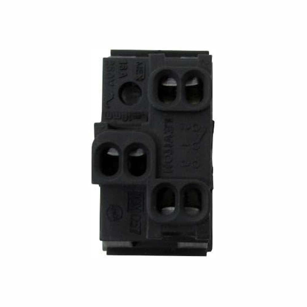 INTERRUPTOR 3 VIAS 16A/250V. NEGRO MODULOS LEVITON X11-INTER-CON
