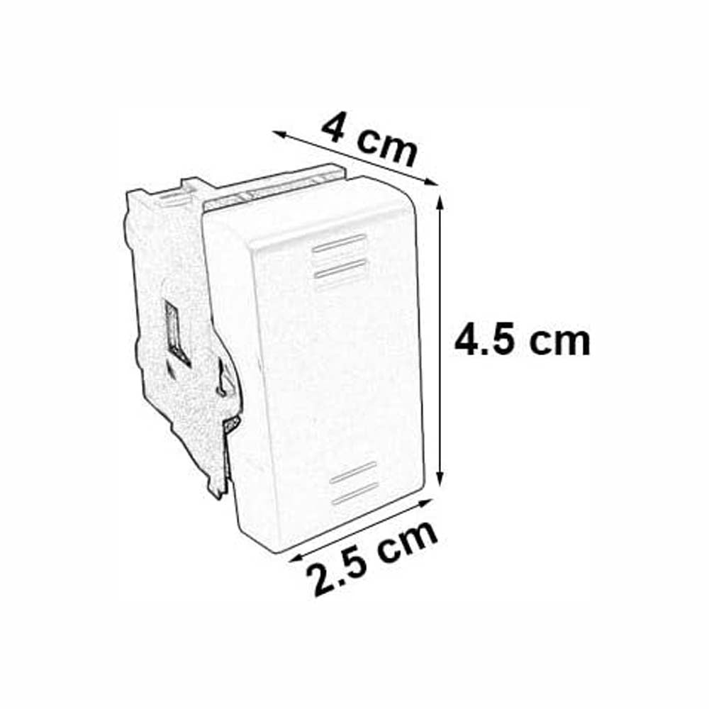 INTERRUPTOR 3 VIAS 16A/250V. GRIS MODULOS LEVITON X12-INTER-COG