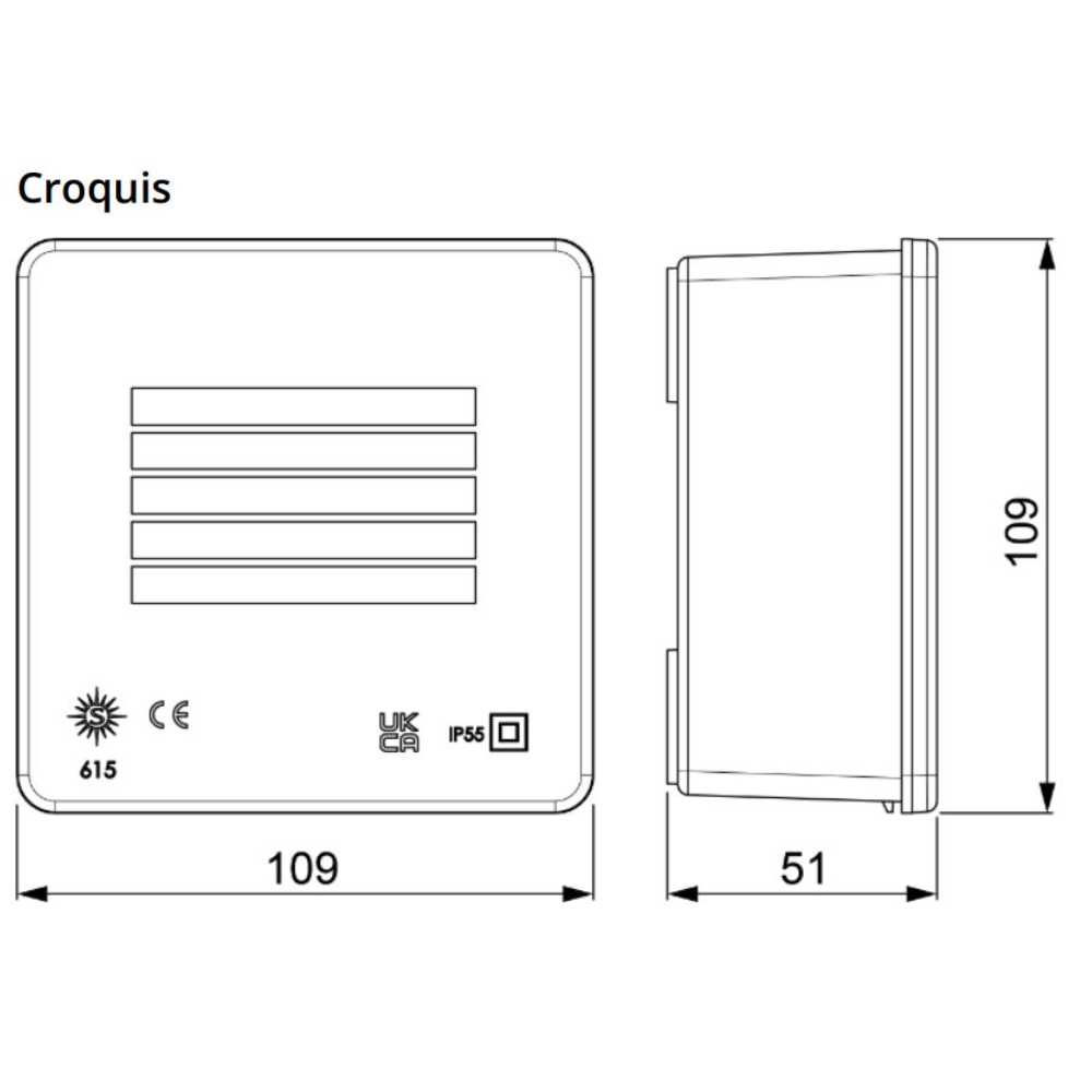CAJA ESTANCA CIEGA IP55 IK08 110X110X50 SOLERA *** OFRECER WDL1010P ***