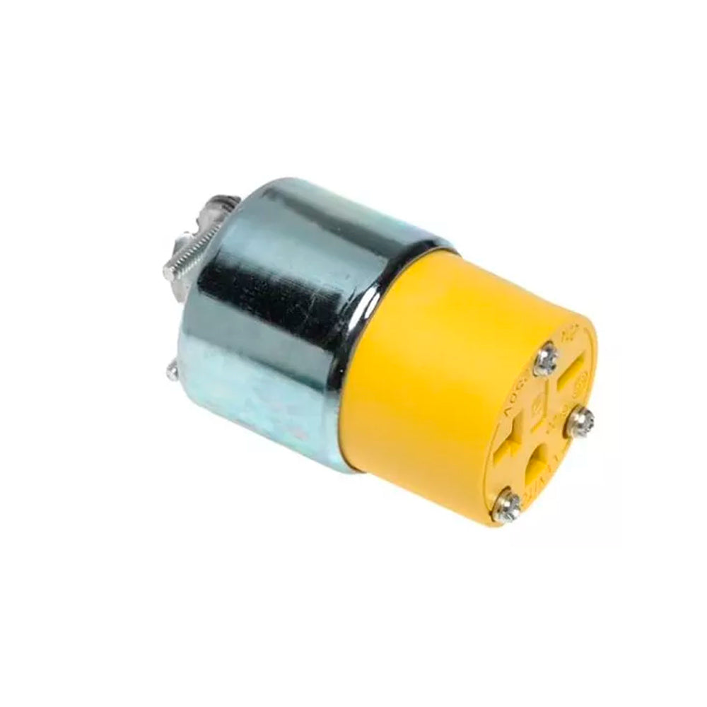 CONTACTO VINIL BLINDADO 15A/250V. 2P-3H AMARILLO 615CA-000 HOJA RECTA NEMA 6-15R LEVITON *** OFRECER LEV306 O 46114 ***