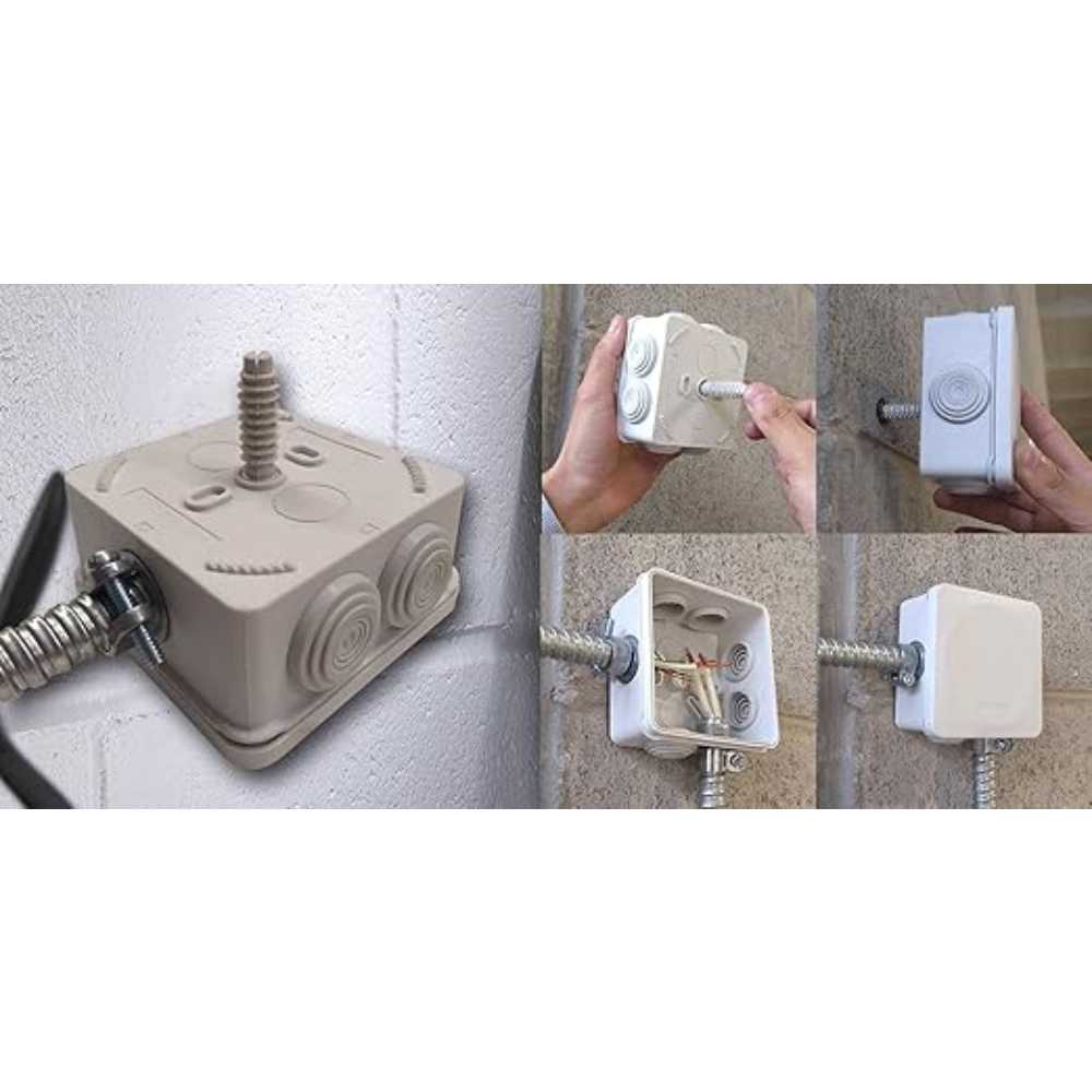 CAJA ESTANCA CON CONOS IP55 IK08 100X100X45 SOLERA *** OFRECER WDC1010P ***