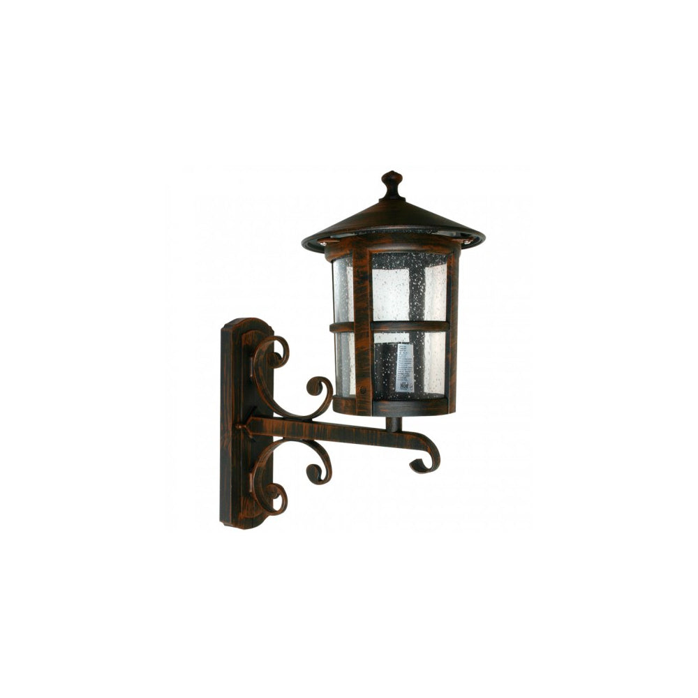 FAROL EXT SOBREPONER MURO 60W 127V E27 RUSTICO